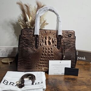 WEEKEND SALE...Brahmin Finley Carryall GANACHE